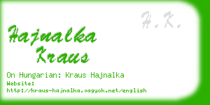 hajnalka kraus business card